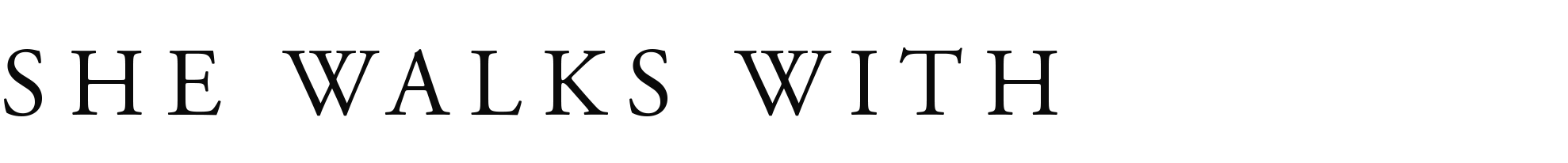 She walks with Light